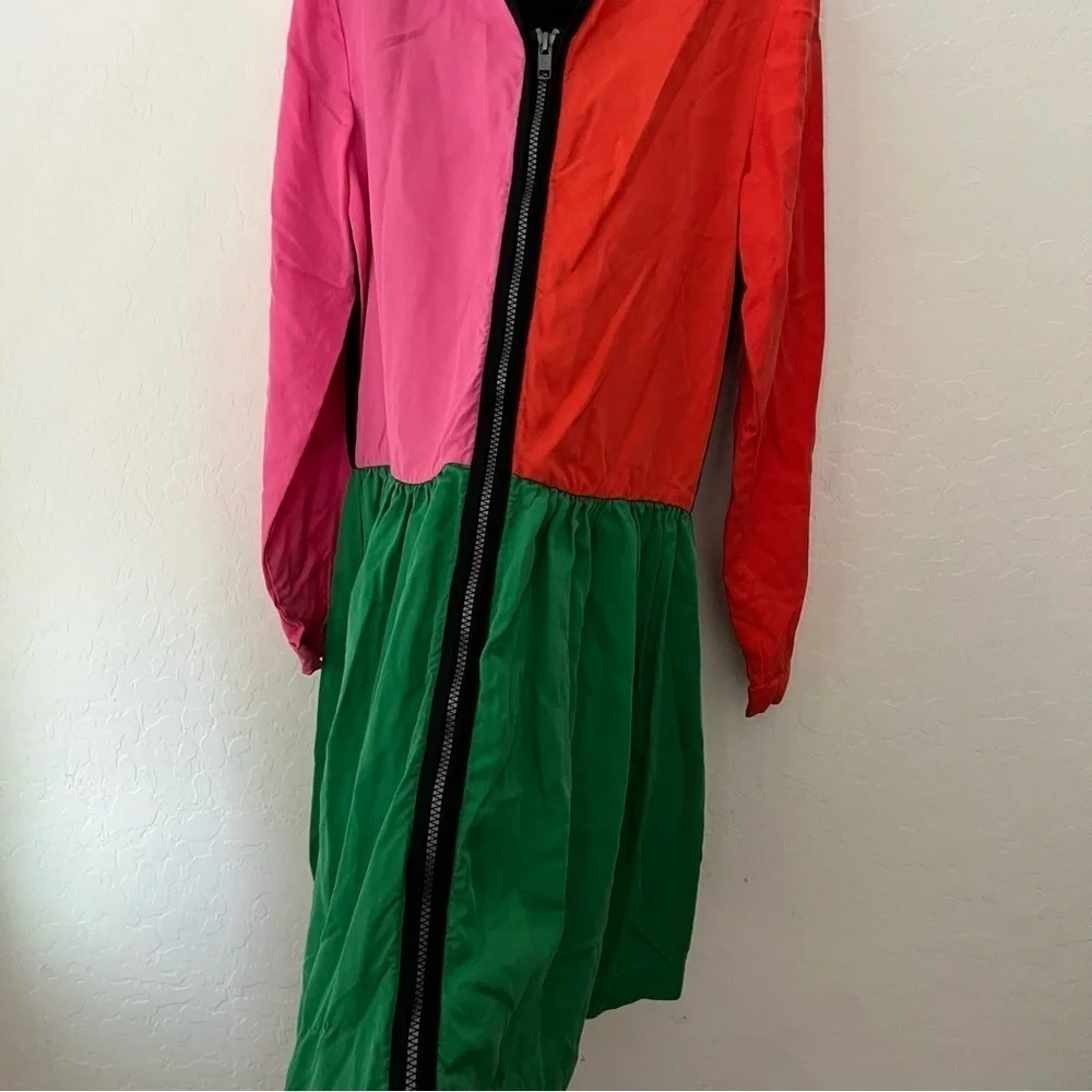 Stella McCartney Zip Front Colorblock Dress
